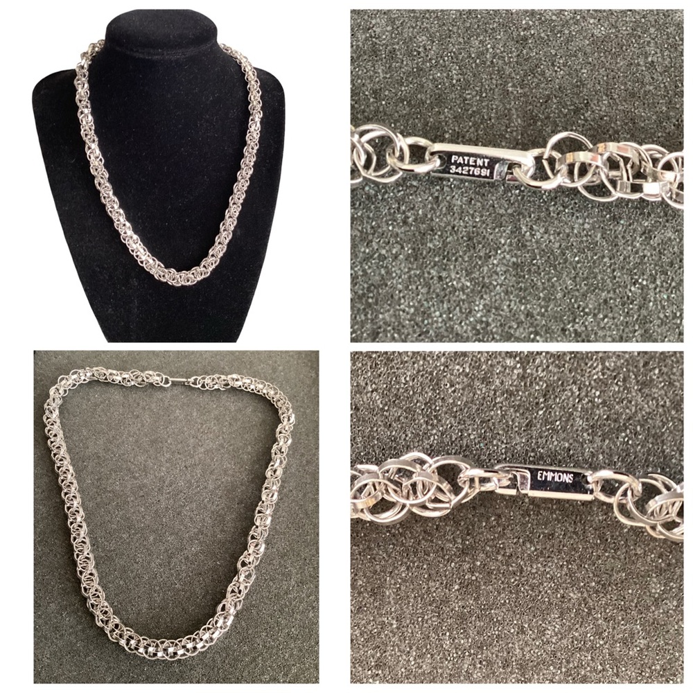 🍁 Unique Silver Chain Necklace 18”